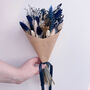 Navy Blue And Grey Dried Flower Arrangement, thumbnail 2 of 6