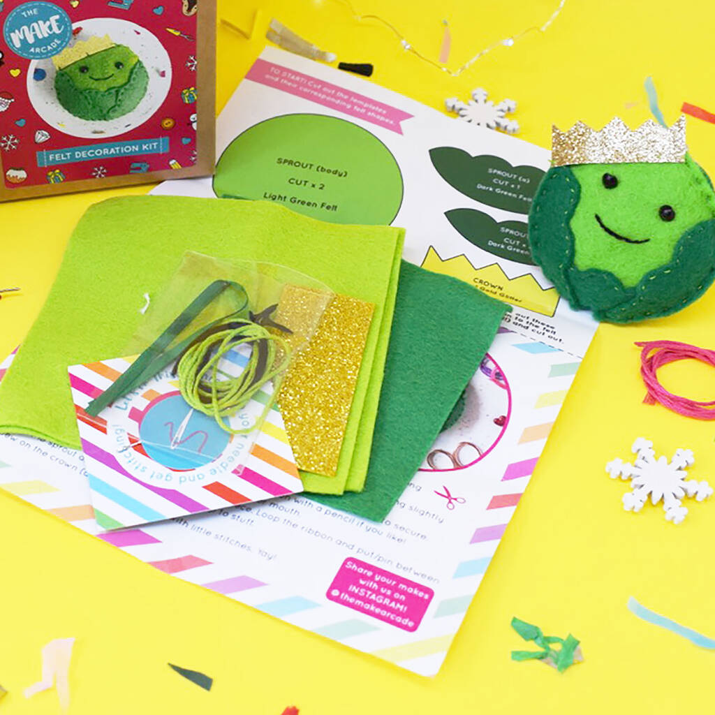 King Sprout Decoration Sewing Craft Kit By The Make Arcade ...