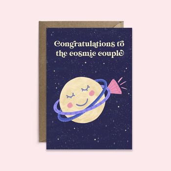 Congratulations To The Cosmic Couple Marriage Card, 3 of 3