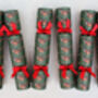 Six Luxury Green Pheasant Christmas Crackers, thumbnail 1 of 3