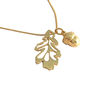 Oak And Acorn Pendant In 18ct Yellow Gold Vermeil, thumbnail 2 of 5