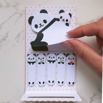 For Teens The Perfect Pamper Panda Gift Box Set With Stationary Black, 8 of 12