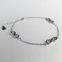 Sterling Silver Infinity Charm Bracelet, thumbnail 2 of 5