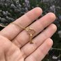 Key Pendant Necklace Gold Vermeil, thumbnail 1 of 7