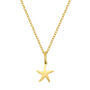 Gold Starfish Charm Necklace, thumbnail 1 of 4