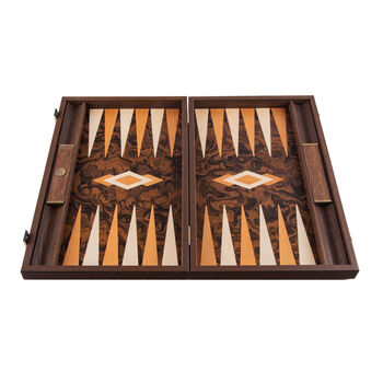 Manopoulos Californian Walnut 19'x12' Backgammon, 4 of 8