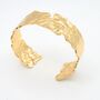 Chunky Gold Bangle Gift For Mum Statement Bracelet, thumbnail 4 of 8