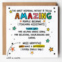 Amazing Teaching Assistant Thank You Card, thumbnail 1 of 4