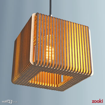 Zooki 21 'Vor' Wooden Pendant Light, 3 of 11