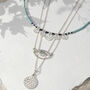 Istanbul Silver Turquoise And Lapis Lazuli Necklace, thumbnail 4 of 10
