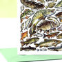 Freshwater Fish Of Britain Greeting Card, thumbnail 5 of 7