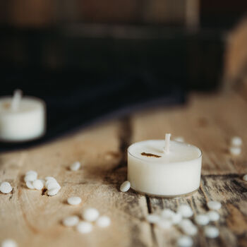 Gift Box Of 'Campfire Marshmallow' Fragranced Tealights, 6 of 8