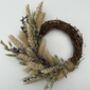 Mini Dried Flower Natural Wreath, thumbnail 2 of 5