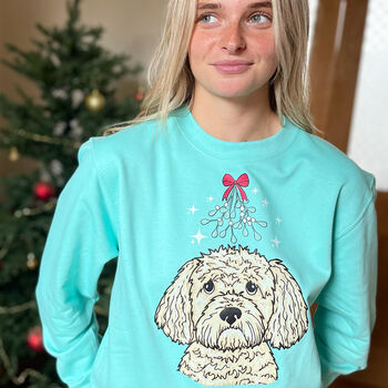 Personalised Smooch Your Pooch Christmas Jumper, 3 of 12