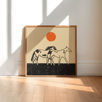 Wild Horses Print, Horses Print, Western Wall Art, 2 of 10