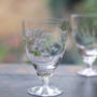 Set Of Six Ferns Design Bistro Wine Glasses, thumbnail 1 of 3