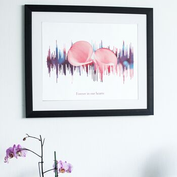 Personalised Remembrance Playable Soundwave Print, 2 of 6