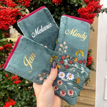 Personalised Floral Beaded Glasses Case, 2 of 5