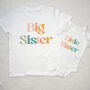 Pastel Rainbow Matching Sibling T Shirts, thumbnail 2 of 5