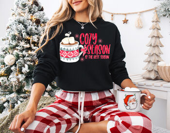 Cozy Season Festive Christmas Jumper For Women, 2 of 8