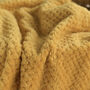 Personalised Mustard Honeycomb Baby Blanket, thumbnail 6 of 7