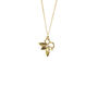 Yellow Gold Vermeil Sterling Silver Bee Flower Necklace, thumbnail 4 of 5
