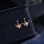 Dangling Highland Cow Drop Stud Earrings, thumbnail 6 of 11