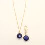 Sapphire Owner Necklace And Pet Collar Charm Set, thumbnail 2 of 8