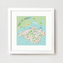 Map Of The Isle Of Wight Print By Hilary Yafai, thumbnail 1 of 8