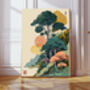 Japanese Forest Tree Art Print, thumbnail 1 of 4