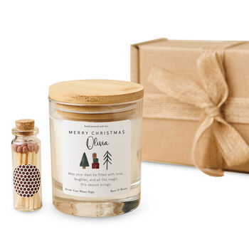 Christmas Vegan Soy Candle Personalised Gift, 6 of 6