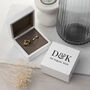 Personalised Couple’s Initials Double Ring Box, thumbnail 2 of 4