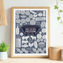 Personalised How To Bbq Everything Kitchen Print, thumbnail 4 of 6