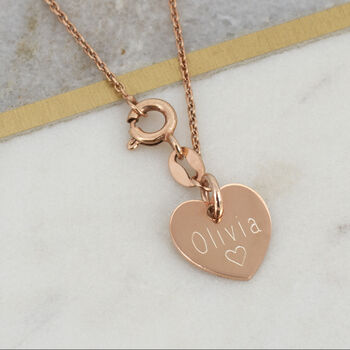 Rose Gold Plated Moon And Stars Personalised Necklace, 3 of 3