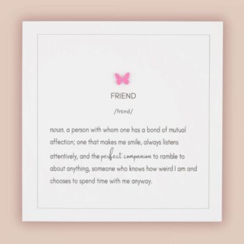 Handmade Definition Of Friend Birthday Card, 2 of 6