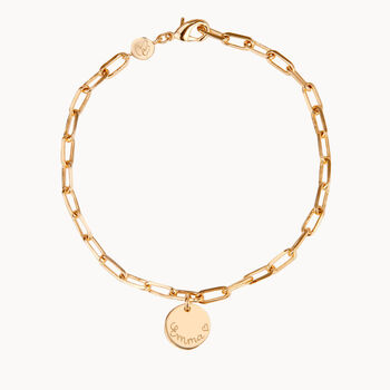 Personalised Disc Dainty Link Chain Bracelet, 4 of 6