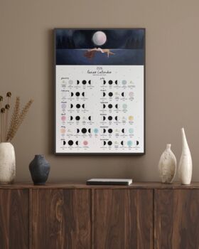 Wild Swimming 2026 Lunar Calendar A4 Print, 3 of 4