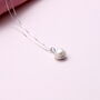 Sterling Silver Wrapped Pearl Necklace, thumbnail 2 of 2