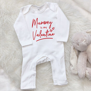Mummy Is My Valentine Babygrow, 8 of 10