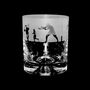 Rugby Eyched Glass Tumbler, thumbnail 5 of 5