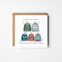 Four/Five/Six Christmas Jumpers Family Christmas Cards Single Card Or 10 Pack, thumbnail 2 of 3