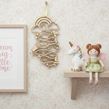 Personalised Wooden Fairies, Unicorns, Mermaids Quote, 3 of 6