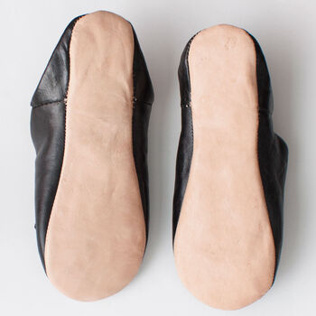 Leather Sequin Babouche Slippers, 3 of 9