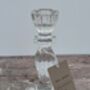 Clear Glass Candlestick, 15.5cm, thumbnail 2 of 3