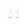 Turquoise Beaded Hoop Earrings, thumbnail 2 of 3
