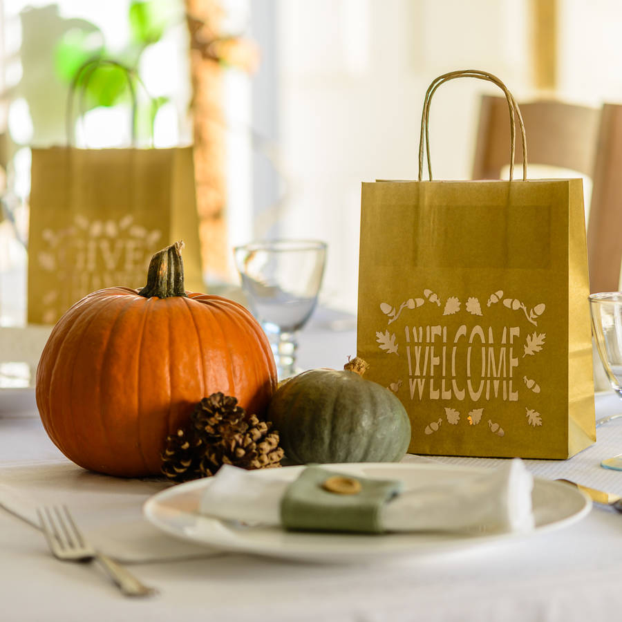 thanksgiving luminary bag lantern bag by baloolah bunting