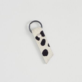 Leopard Print Leather Keyring, 3 of 7