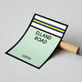 Elland Road Monopoly Leeds Football Print, thumbnail 2 of 2