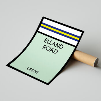 Elland Road Monopoly Leeds Football Print, 2 of 2