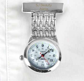 Personalised Nurse's Fob Watch, 4 of 5